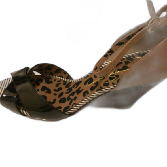 Jessica Simpson Wedge Peep Toe Sandals sz10-NWOT - Picture 5 of 5